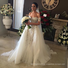 Vestido de Noiva de Luxo no Oriente Médio Beaded Luxury